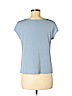 Eileen Fisher 100% Silk Blue Short Sleeve Silk Top Size M (petite) - photo 2