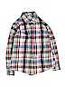 The Children's Place 100% Cotton Blue Long Sleeve Button-Down Shirt Size XL (kids) - photo 1