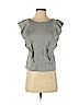 Club Monaco 100% Cotton Gray Short Sleeve Top Size S (petite) - photo 1
