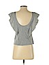 Club Monaco 100% Cotton Gray Short Sleeve Top Size S (petite) - photo 2