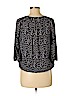 Ann Taylor 100% Polyester Blue 3/4 Sleeve Blouse Size XS (petite) - photo 2