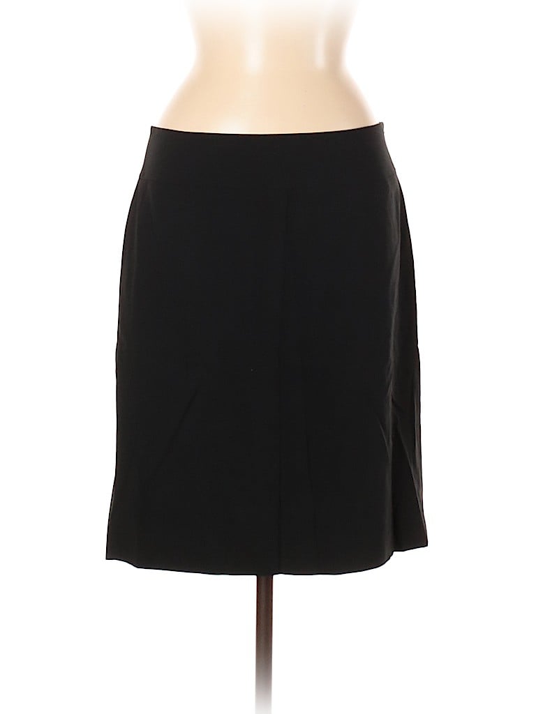 Ann Taylor LOFT Solid Black Casual Skirt Size 8 - 90% off | thredUP