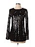 Tory Burch 100% Silk Black Long Sleeve Silk Top Size 2 - photo 1