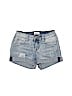 Hudson Solid Blue Denim Shorts Size 10 - photo 1