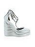 Jeffrey Campbell Ibiza Last Silver Wedges Size 7 - photo 1