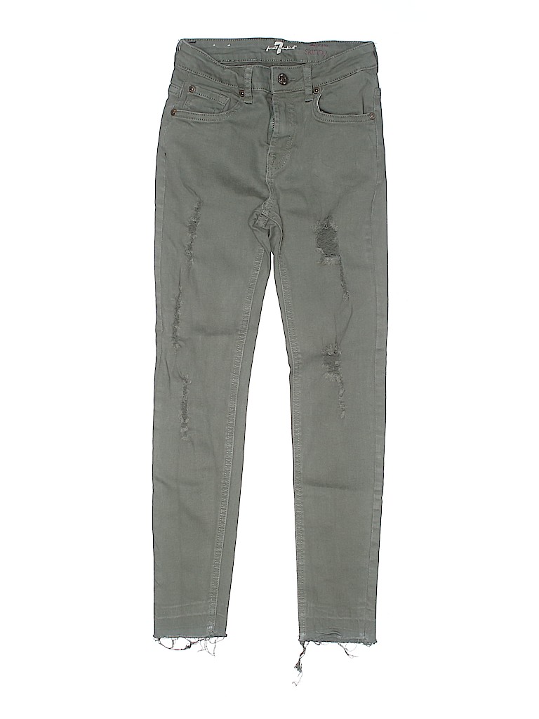 7 For All Mankind Green Jeans Size 14 - photo 1