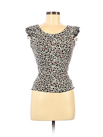 Diane von Furstenberg Short Sleeve Silk Top (view 1)