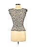 Diane von Furstenberg 100% Silk Black Short Sleeve Silk Top Size M - photo 2