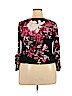 Alfani Black Long Sleeve Top Size L (petite) - photo 2