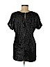Diane von Furstenberg 100% Silk Black Short Sleeve Silk Top Size 6 - photo 2