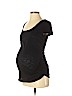 Old Navy - Maternity 100% Cotton Black Short Sleeve T-Shirt Size S - photo 1