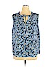 Old Navy 100% Rayon Blue Sleeveless Blouse Size XXL - photo 1