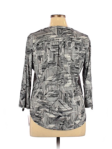 NY Collection 3/4 Sleeve Top (view 2)