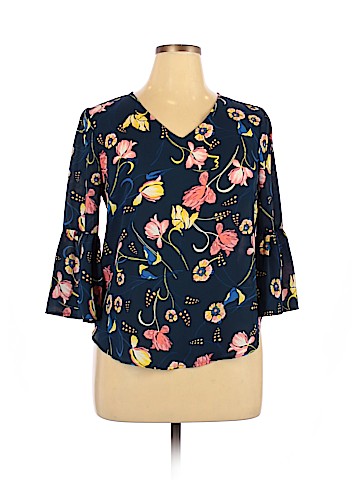 NY Collection 3/4 Sleeve Blouse (view 1)