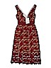 Self-Portrait 100% Polyester Burgundy Cocktail Dress Size 0 - photo 1