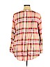 Woman Within 100% Cotton Pink Long Sleeve Button-Down Shirt Size 22 (1X) - photo 2