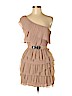 BCBGMAXAZRIA 100% Polyester Tan Cocktail Dress Size XS - photo 1