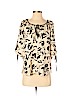 Yumi Kim 100% Silk Ivory 3/4 Sleeve Silk Top Size S - photo 1