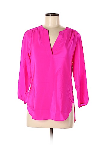 Amanda Uprichard 3/4 Sleeve Silk Top (view 1)