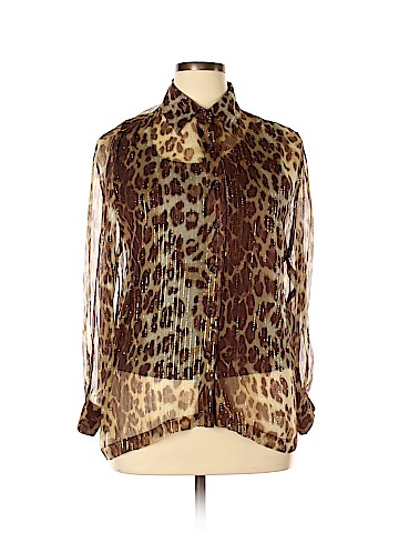 Draper's & Damon's Long Sleeve Silk Top (view 1)