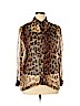 Draper's & Damon's 100% Silk Brown Long Sleeve Silk Top Size XL (petite) - photo 1