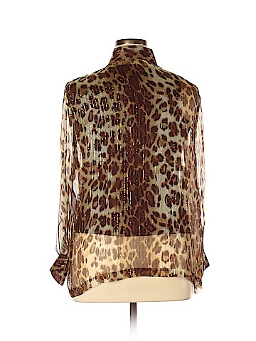 Draper's & Damon's Long Sleeve Silk Top (view 2)