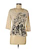 Laura Ashley Tan 3/4 Sleeve T-Shirt Size M (petite) - photo 1