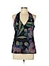 Trina Turk 100% Silk Black Sleeveless Silk Top Size 10 - photo 1
