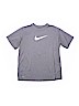Nike 100% Polyester Gray Active T-Shirt Size L (youth) - photo 1