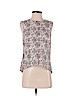 Tory Burch Tan Sleeveless Silk Top Size 2 - photo 1