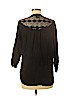 Ella Moss 100% Rayon Black 3/4 Sleeve Blouse Size M - photo 2