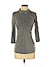 Deletta Gray 3/4 Sleeve Top Size XS - photo 1