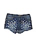 Bebe Floral Blue Denim Shorts Size 14 - photo 1