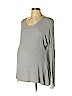 Ma Cherie Maternity Gray Long Sleeve Top Size L - photo 1