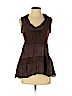One September 100% Silk Brown Sleeveless Silk Top Size P (petite) - photo 1