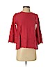J.jill 100% Cotton Red 3/4 Sleeve Top Size XS (petite) - photo 1