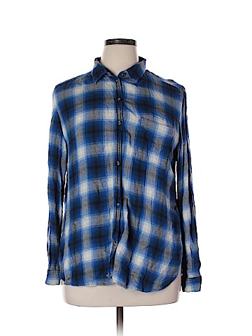 American Eagle Outfitters Long Sleeve Button-Down Shirt (view 1)