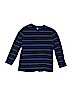 Old Navy 100% Cotton Stripes Blue Long Sleeve T-Shirt Size 10 - 12 - photo 1