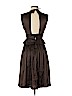 Zac Posen 100% Silk Brown Cocktail Dress Size 2 - photo 2