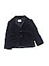 La Miniatura 100% Cotton Solid Black Blazer Size 4 - photo 1