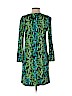 Diane von Furstenberg 100% Silk Teal Casual Dress Size 4 - photo 2