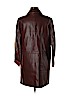Zara 100% Polyurethane Burgundy Faux Leather Jacket Size M - photo 2