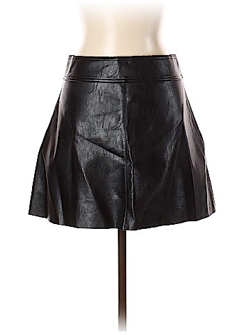 Zara Faux Leather Skirt (view 2)