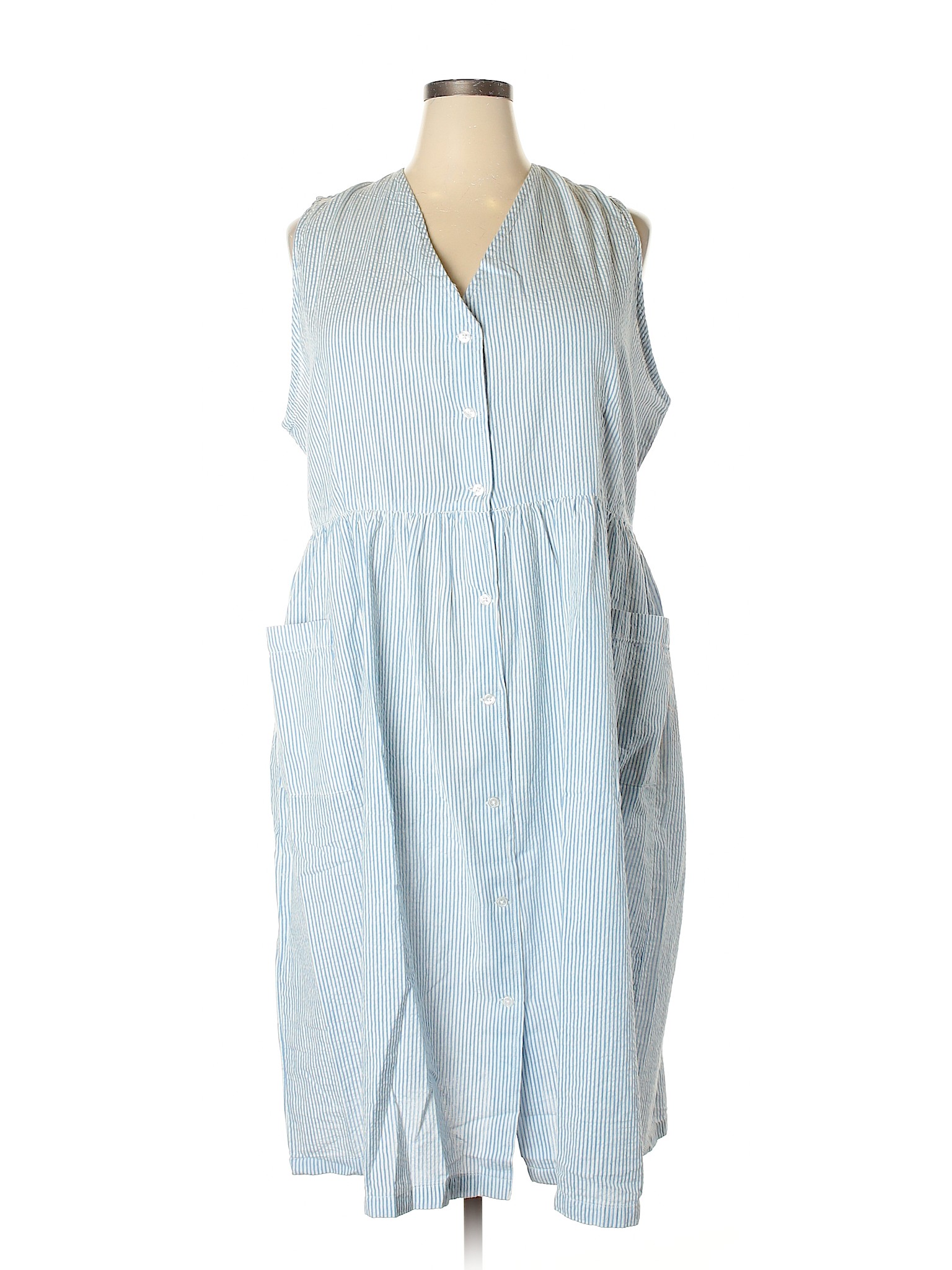 The Vermont Country Store Women Blue Casual Dress 3X Plus | eBay