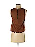 Romeo & Juliet Couture Brown Sleeveless Blouse Size XS - photo 2