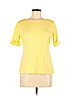 Karen Scott 100% Cotton Yellow Short Sleeve Top Size M (petite) - photo 1