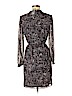 Ann Taylor 100% Polyester Brown Casual Dress Size 8 (petite) - photo 2