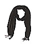 Unbranded Solid Black Scarf One size - photo 1