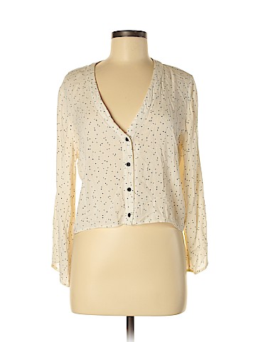 Topshop Long Sleeve Blouse (view 1)