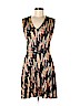 Saloni 100% Viscose Tan Casual Dress Size 6 - photo 1